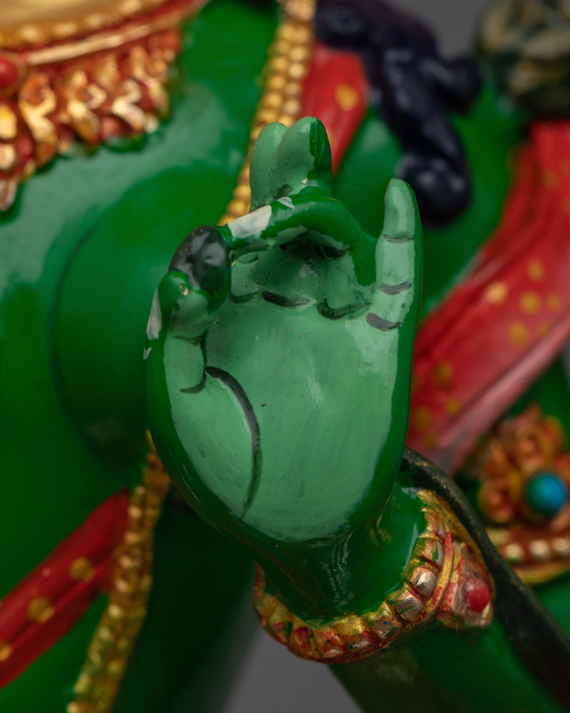 Our Green Tara Statue Nepal Made | The Swift Goddess of Compassion