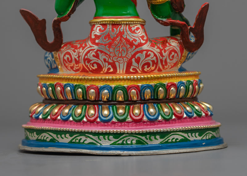 Our Green Tara Statue Nepal Made | The Swift Goddess of Compassion