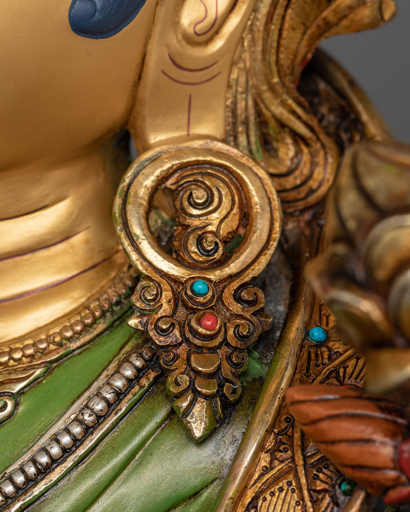 Green Tara Swift Protector Statue | Syamatara Compassionate Deity