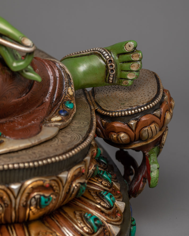 Green Tara Swift Protector Statue | Syamatara Compassionate Deity