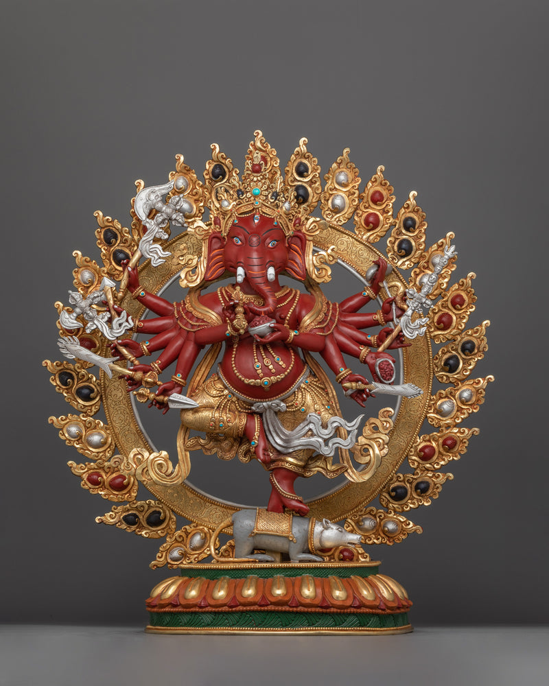 Handcrafted Traditional Ganesha Hindu Diety Statue | Icon of Fortune and Knowledge