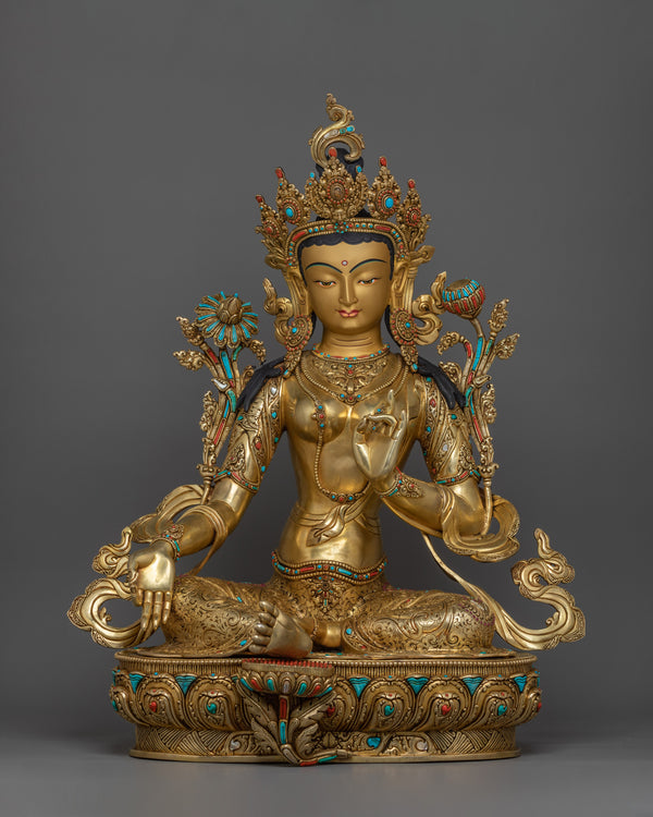 traditional-himalayan-art-of-green-tara