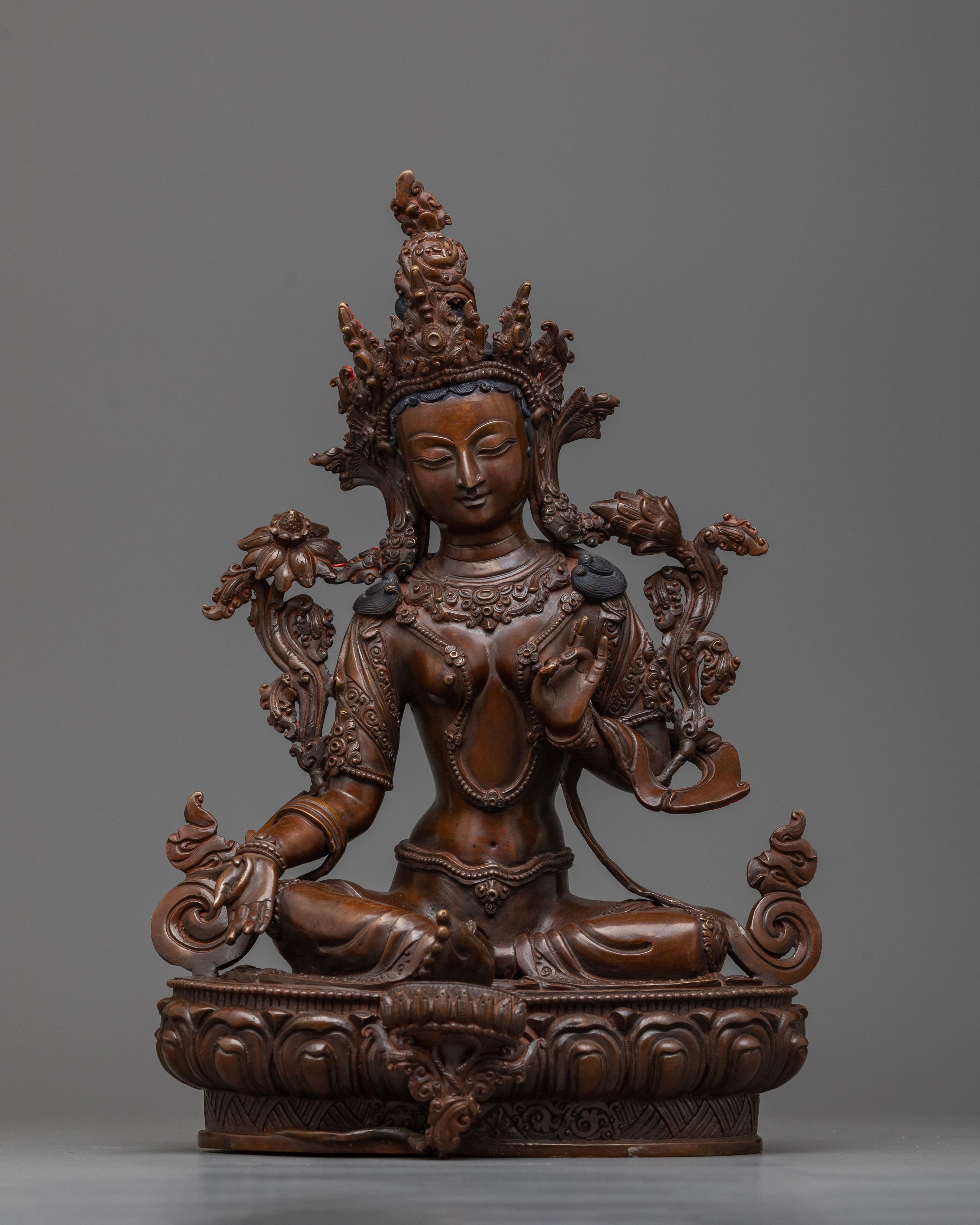 green-tara-guru-statue