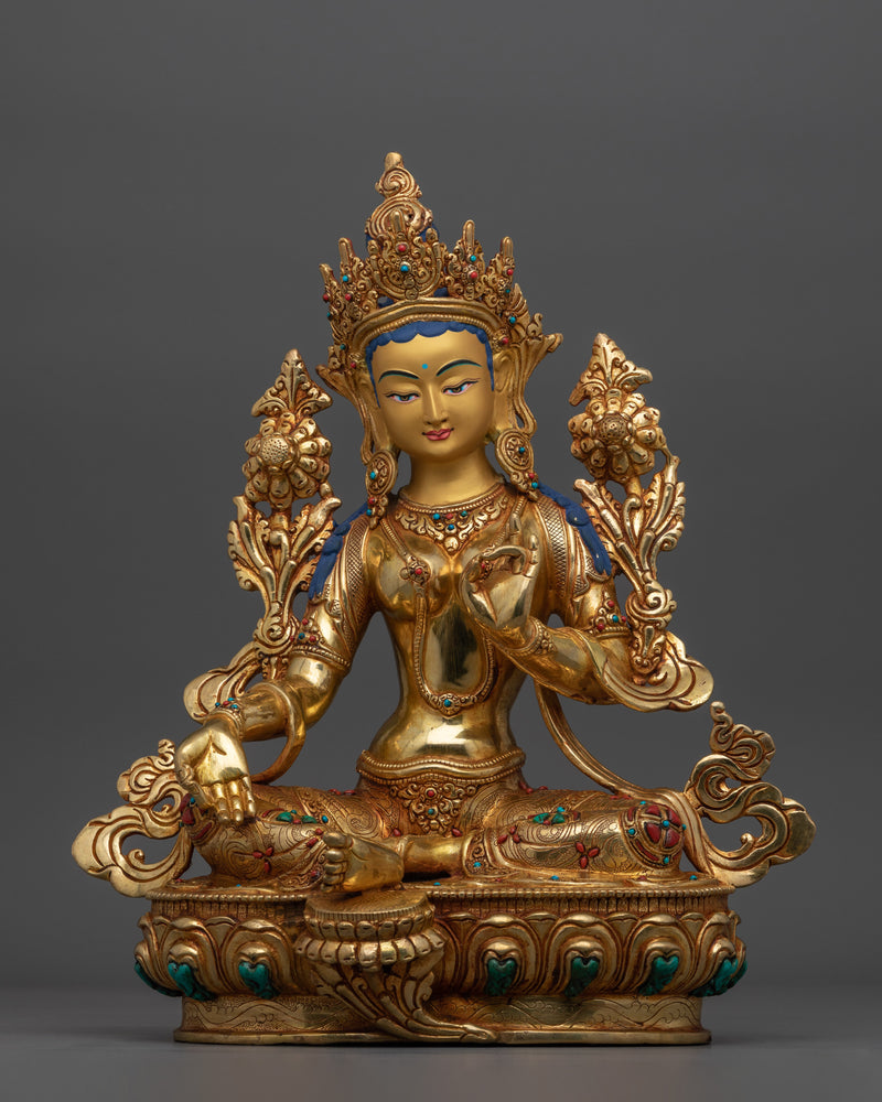 green-tara-sculpture-of-female-buddha