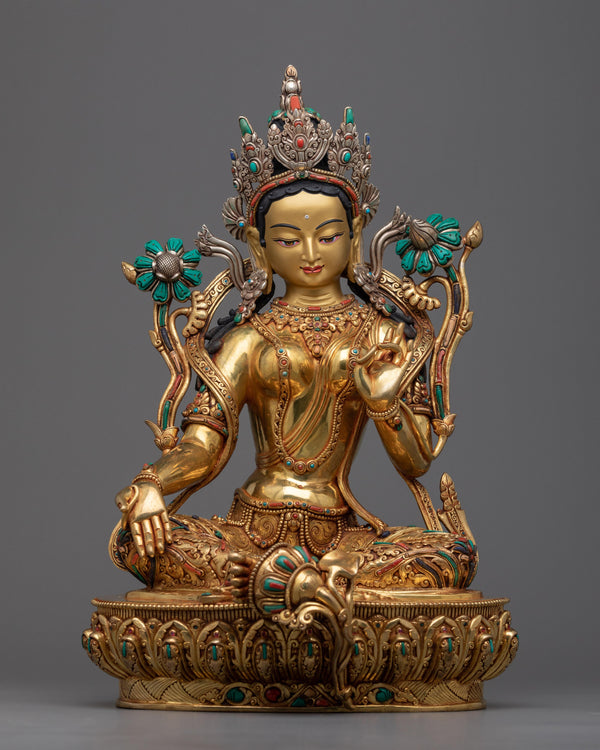 Green Tara Premium Handmade Statue 