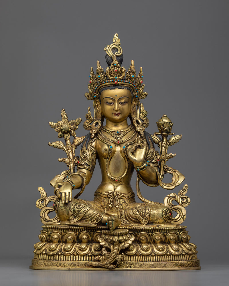 statue for green tara retreat