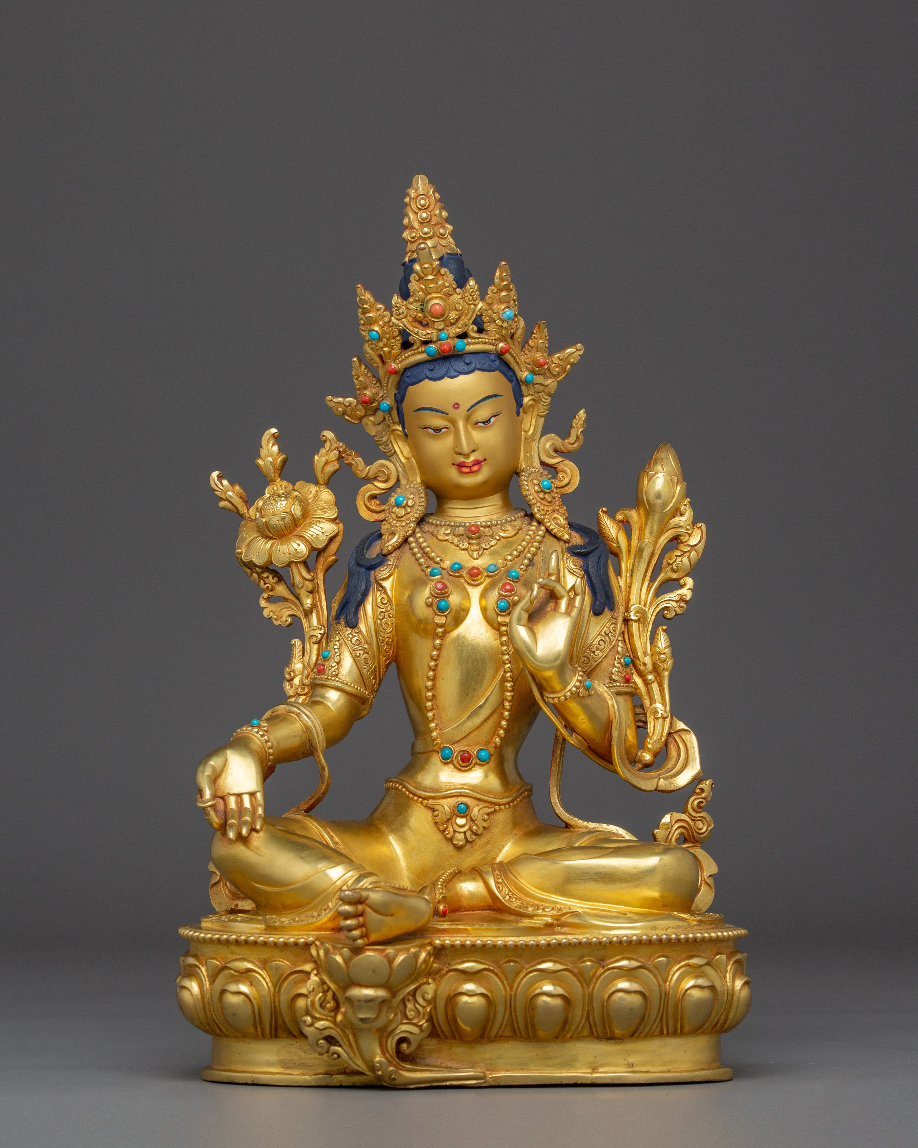 radaint-shyama-tara-golden-statue