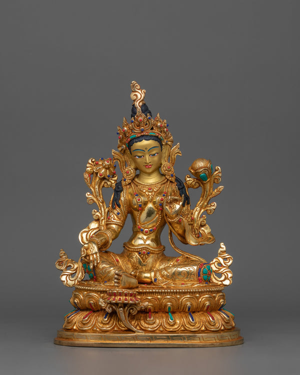himalayan-sculpture-of-green-tara