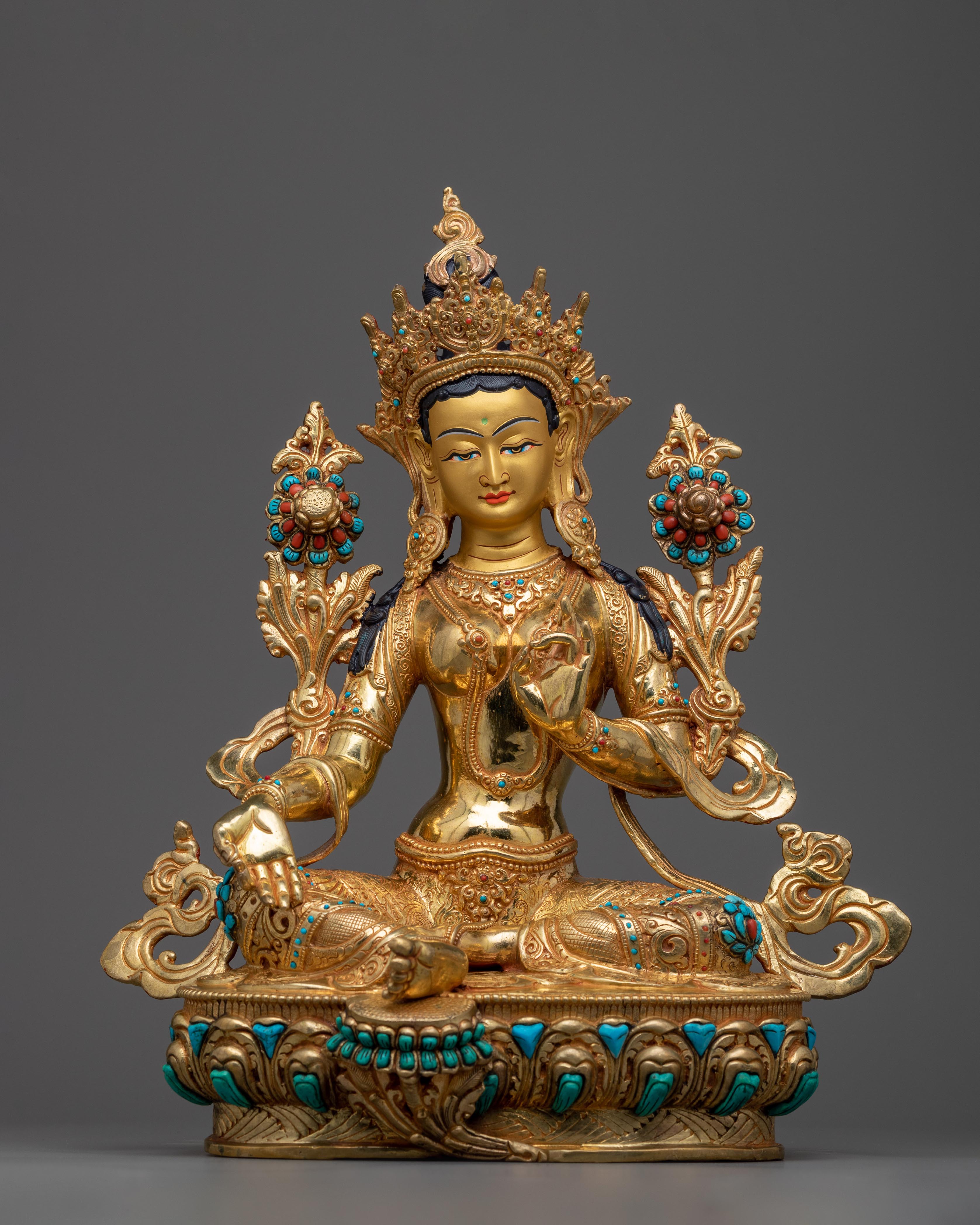 Green Tara Statue
