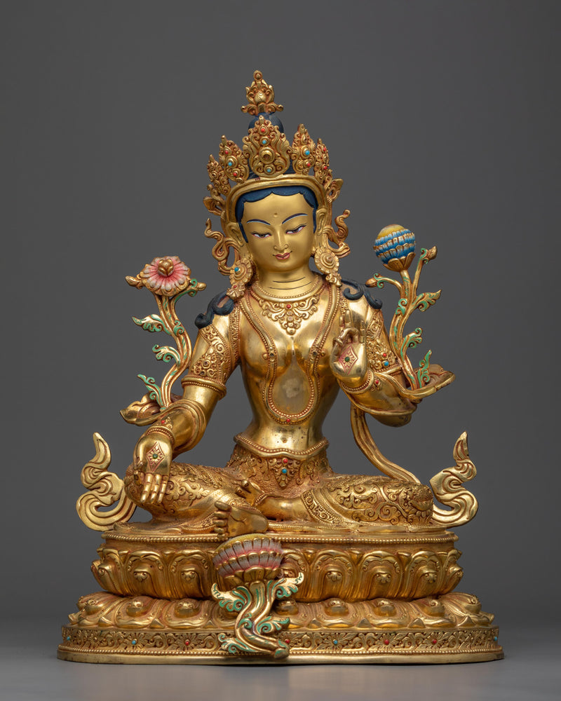 green-tara-deity-statue