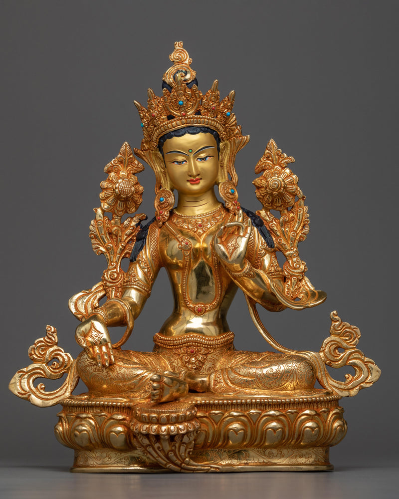 beautiful-green-tara-sculpture
