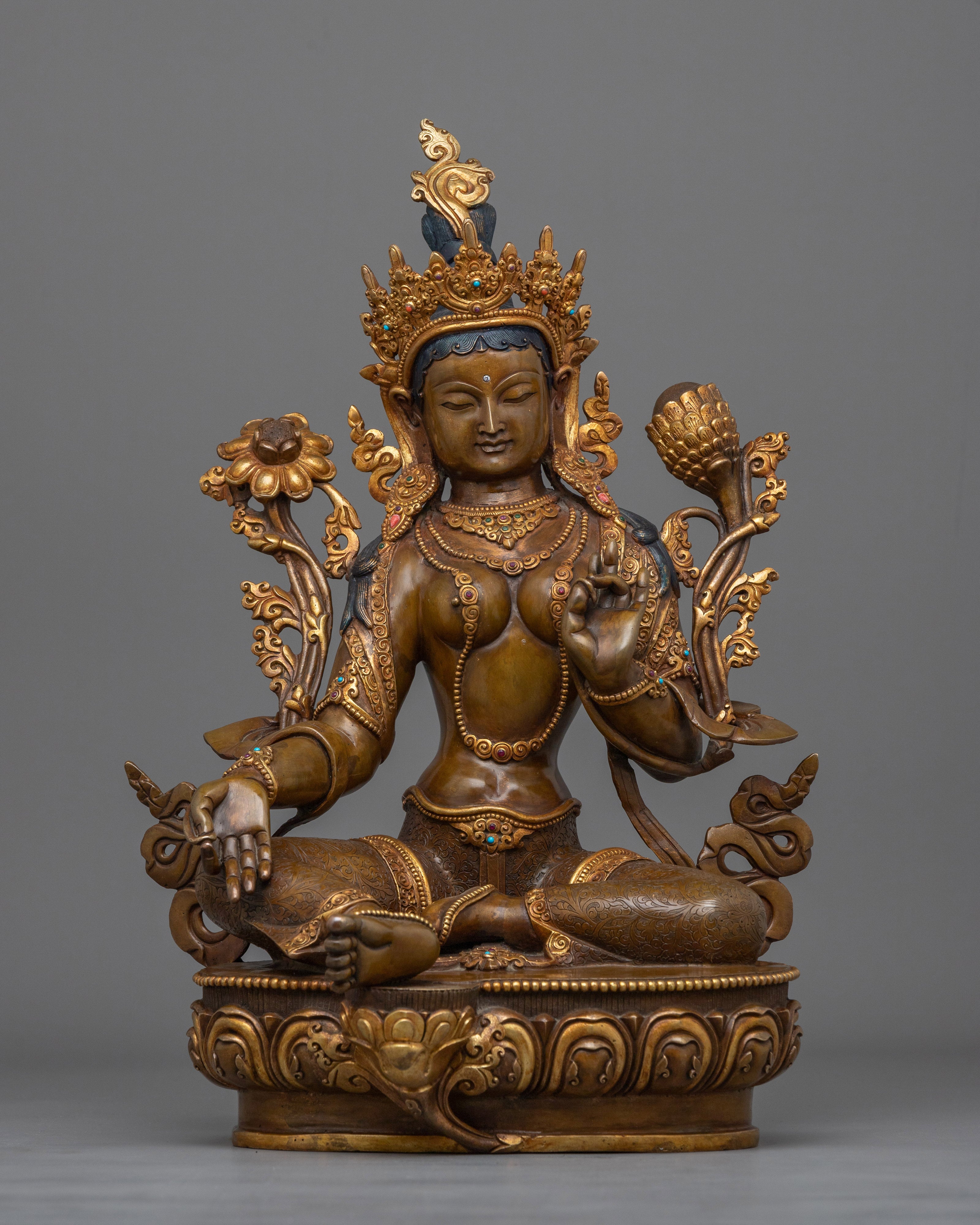 arya-tara-oxidized-figurine