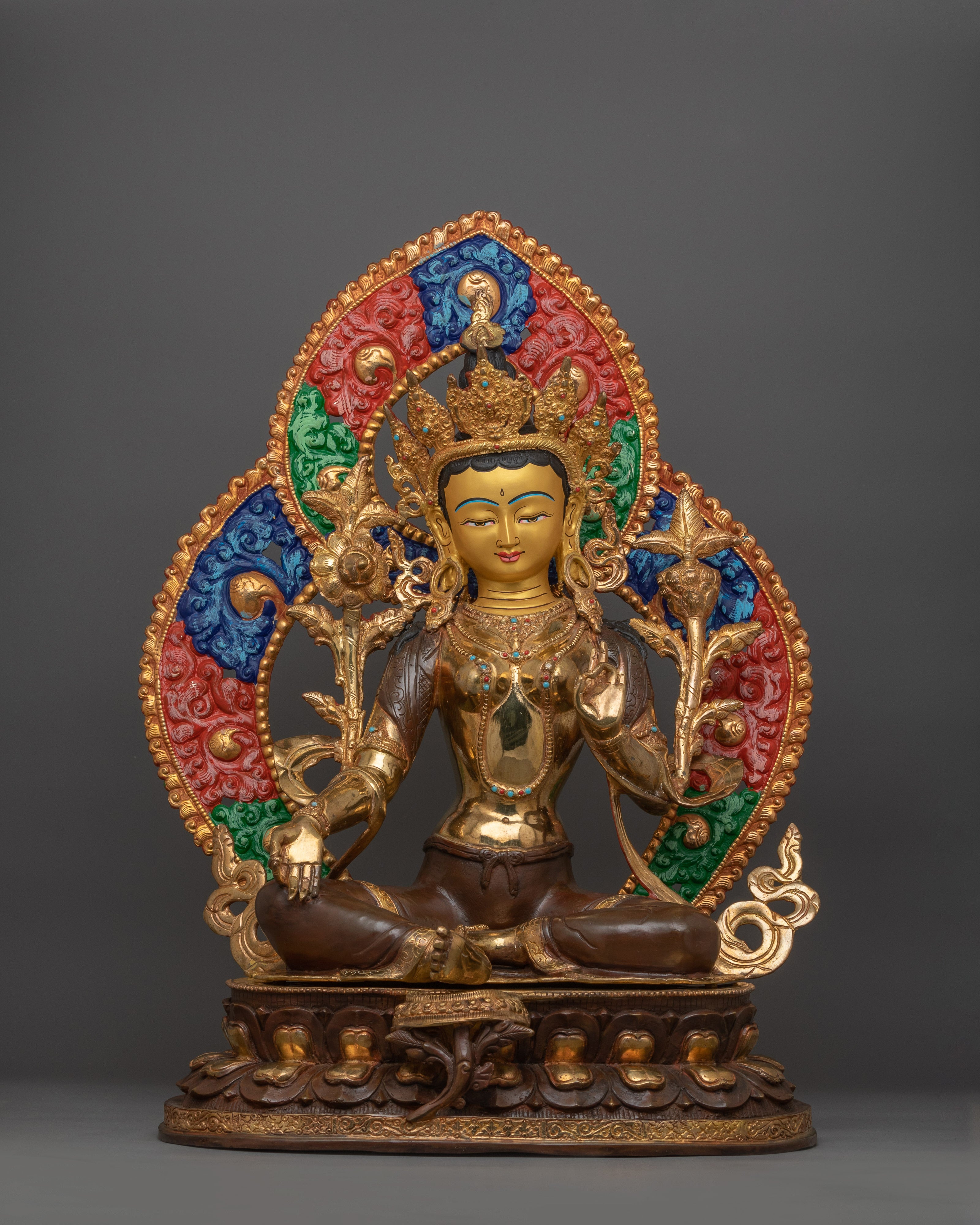 tibetan-sculpture-of-green-tara