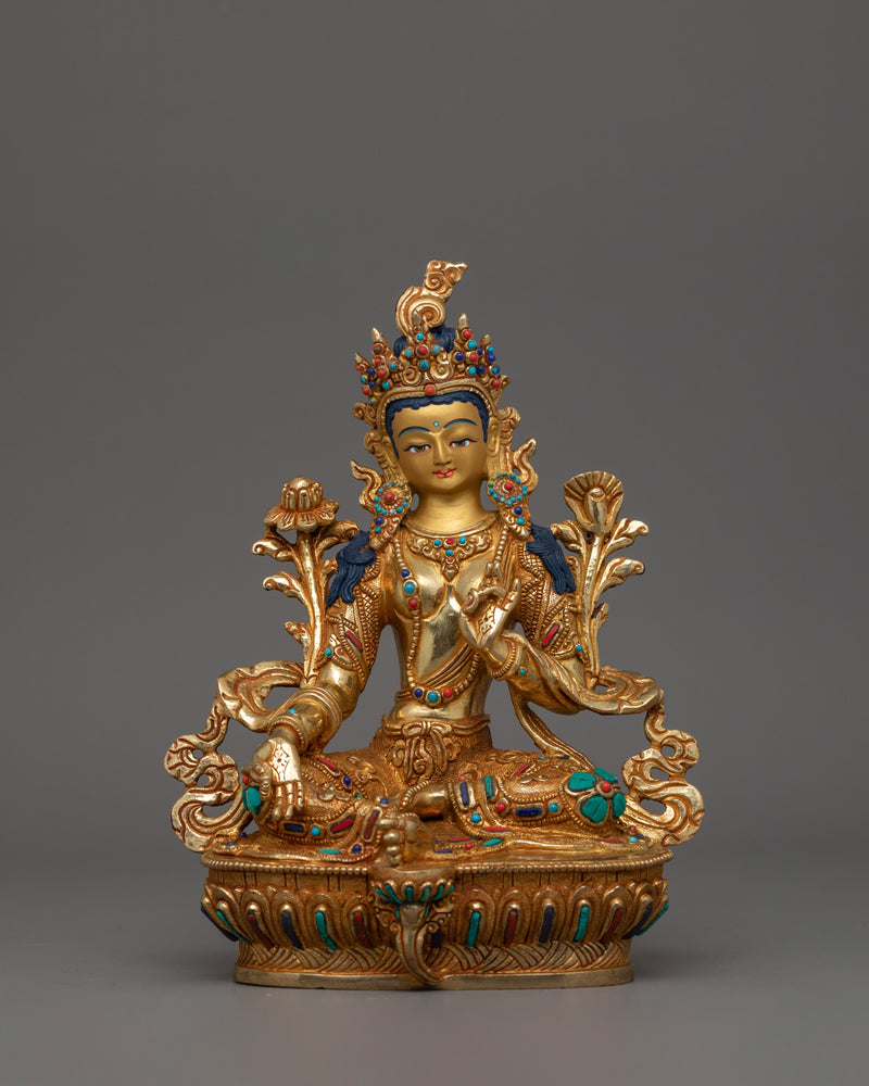 traditional-statue-of-green-tara