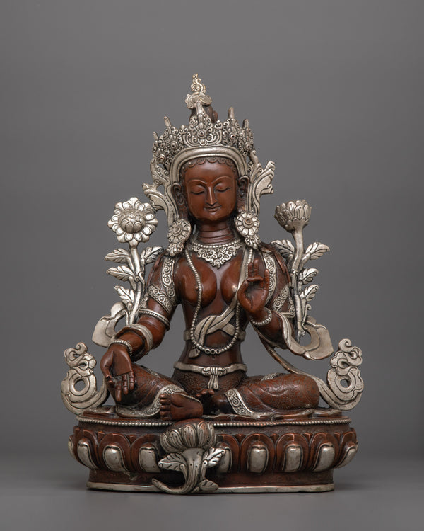 himalayan-sculpture-of-divine-deity-green-tara