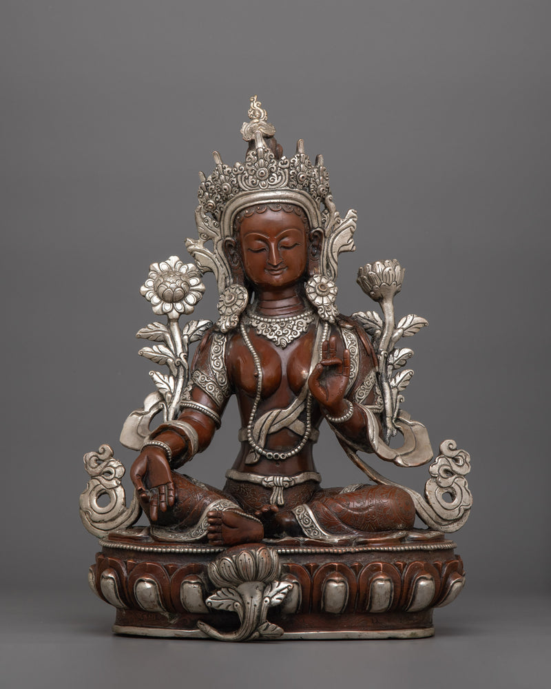himalayan-sculpture-of-divine-deity-green-tara