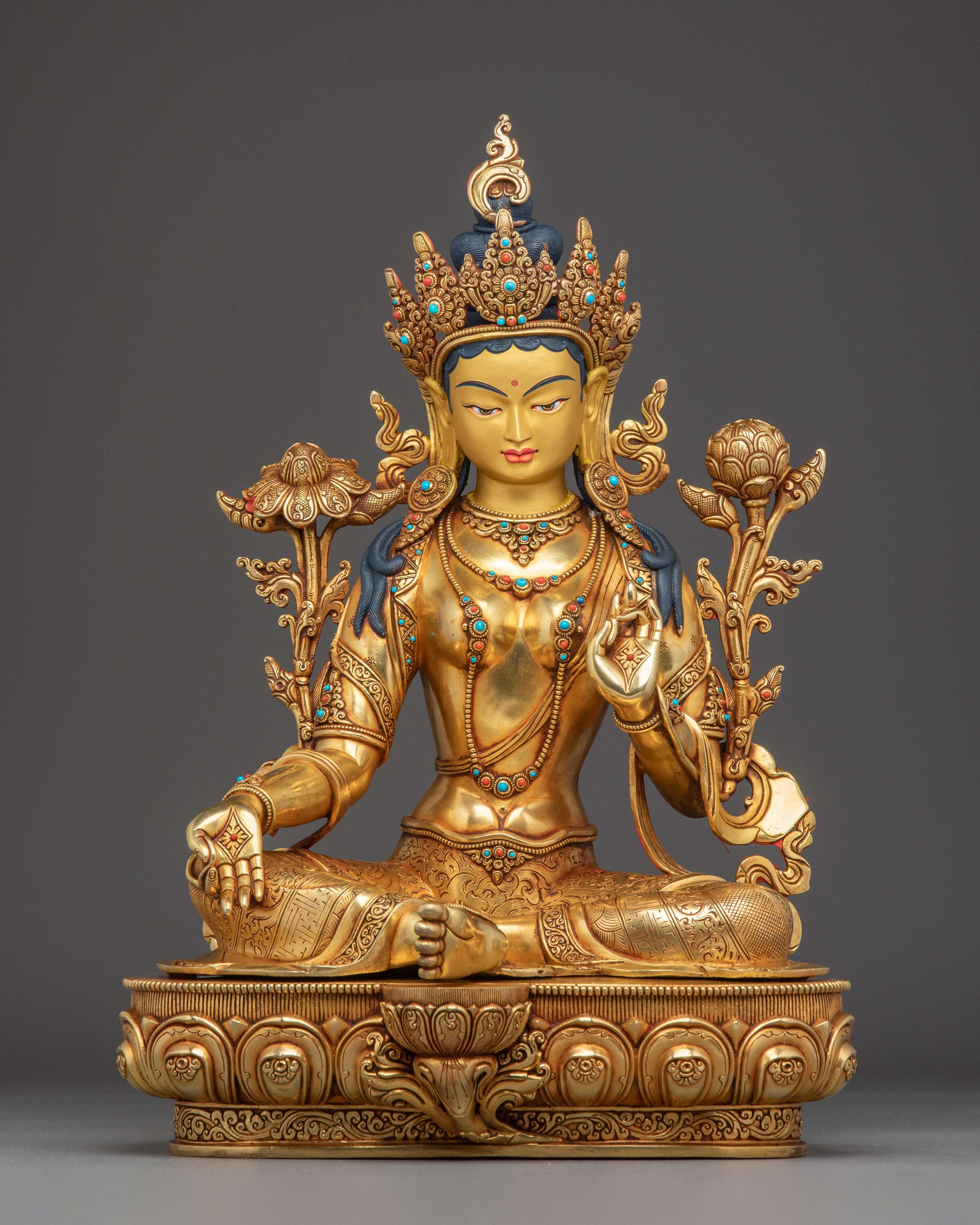 Female Goddess Green Tara Art