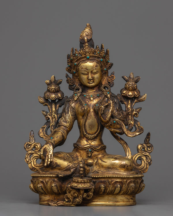 antique-finished-green-tara-statue