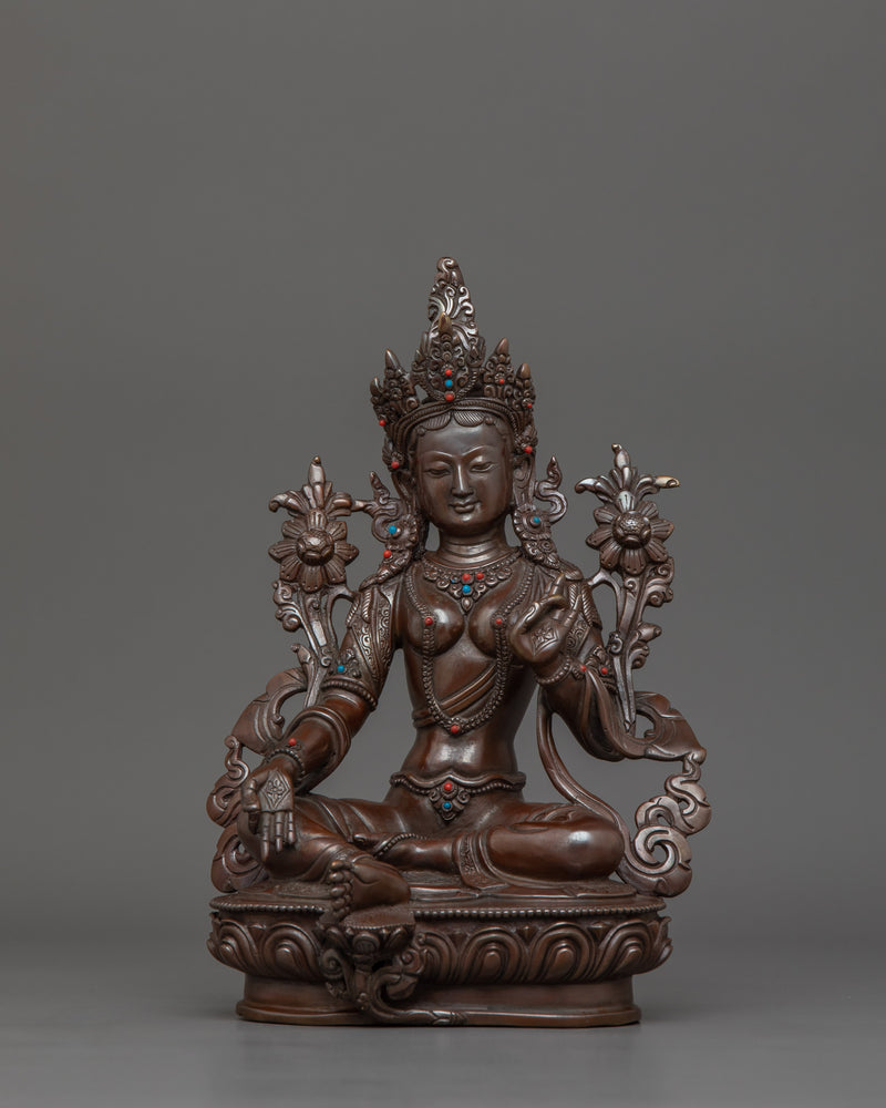 himalayan-statue-of-buddhist-deity-green-tara
