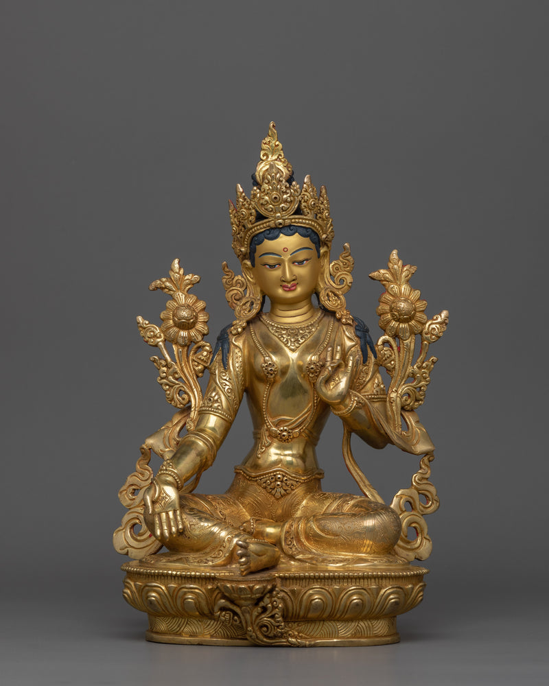 Swift Liberator Green Tara Statue | The Mother of Compassionate Action