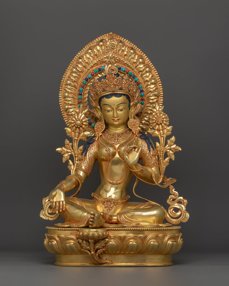 himalayan-handcrafted-statue-of-green-tara
