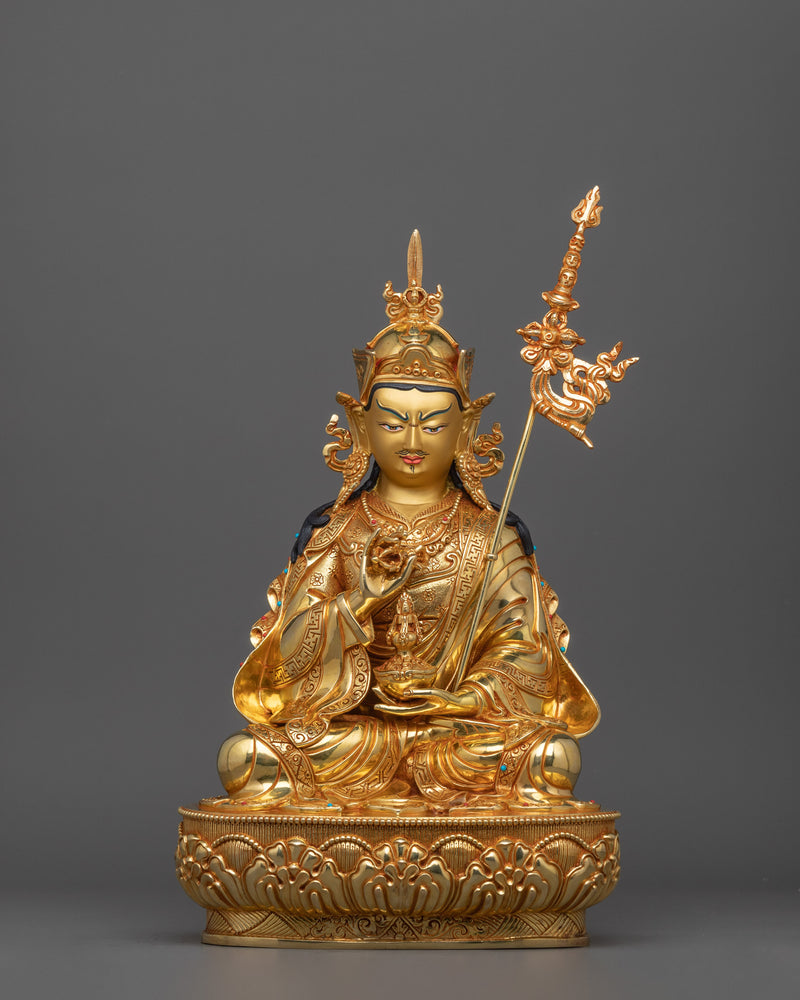 Beautiful Gold Gilded Guru Rinpoche 