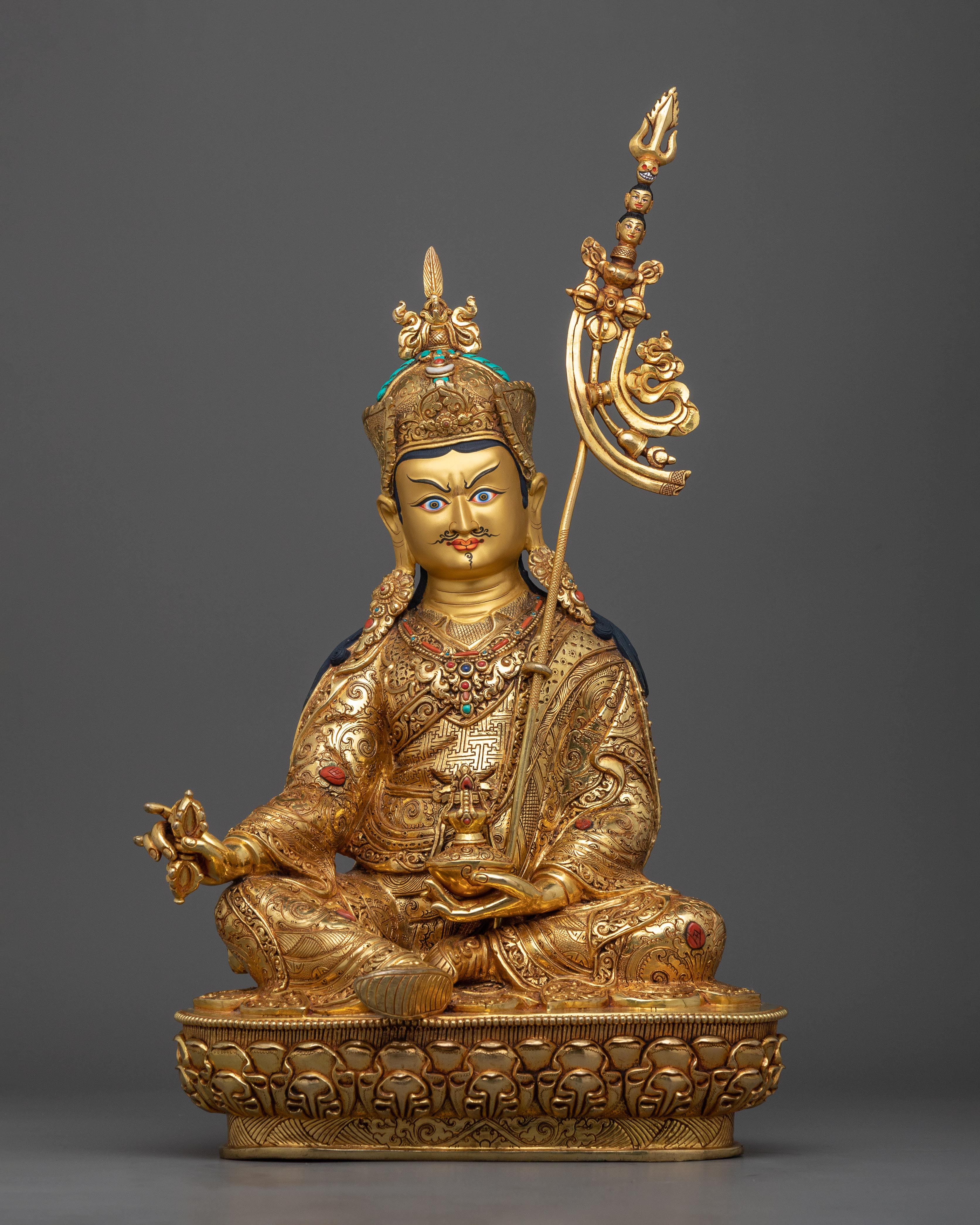 Expertly Handcrafted Guru Rinpoche Statue 