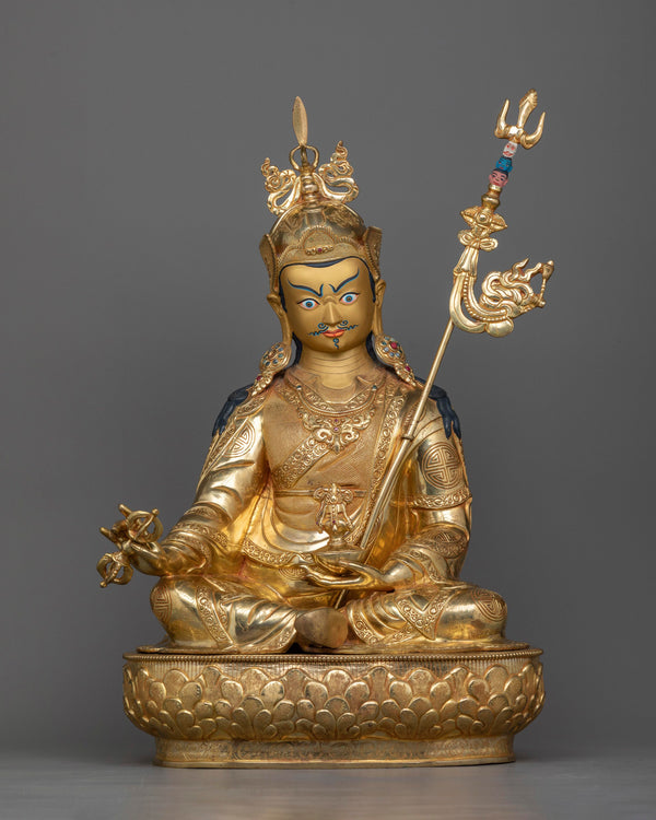guru-rinpoche-gilt-sculpture