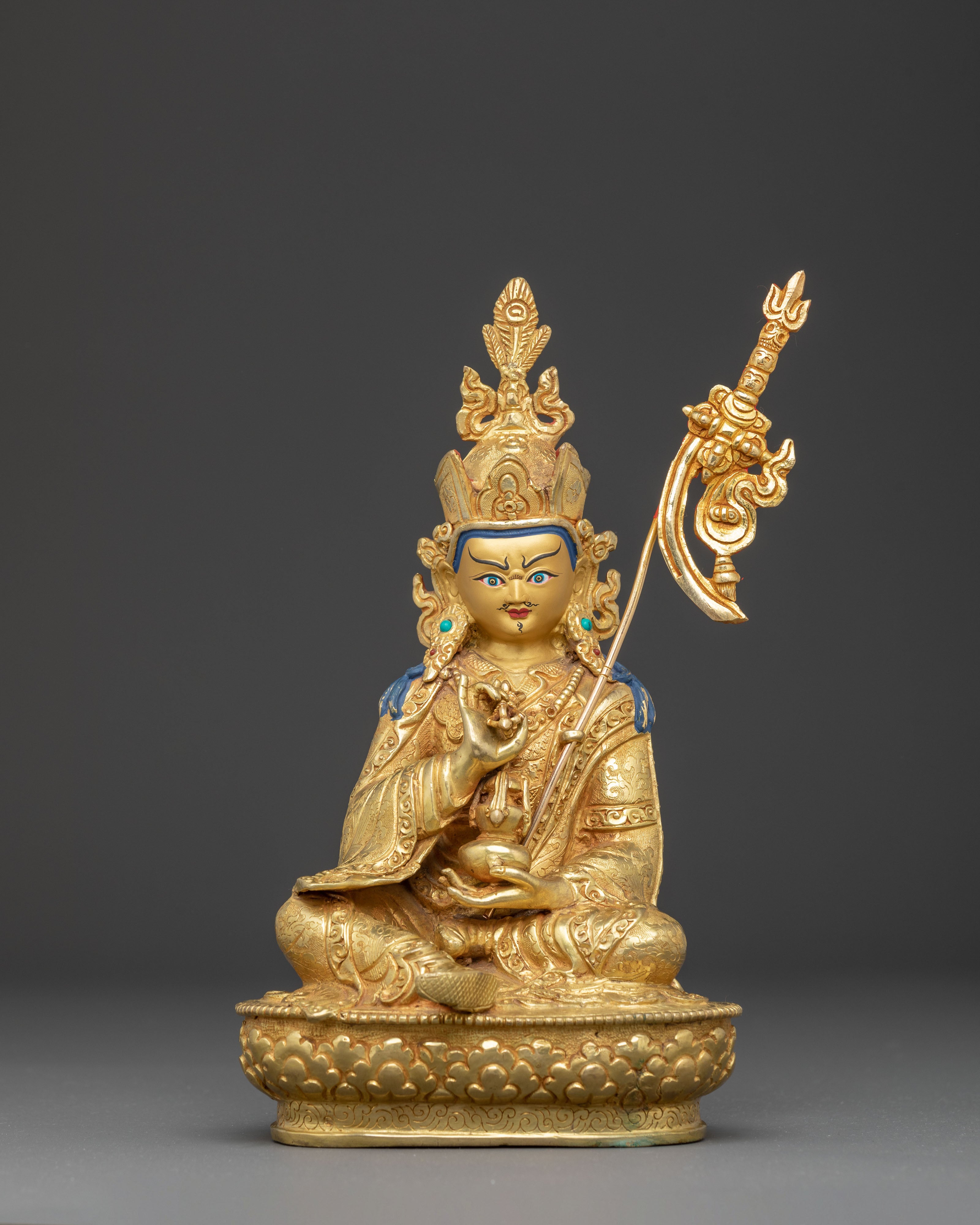Golden Statue of Guru Tsyoke Dorje