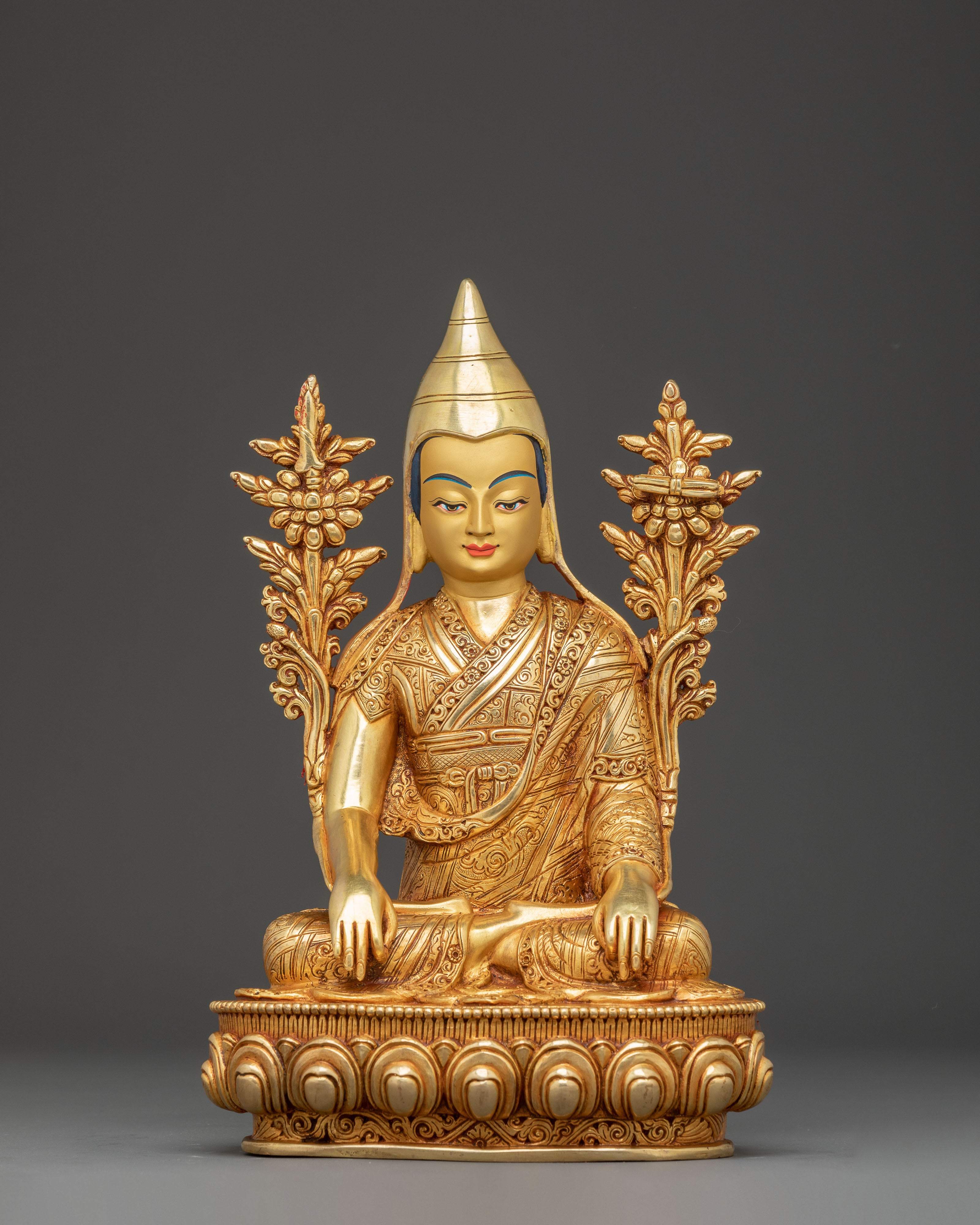 Handmade Buddhist Master Longchenpa Art | Tibetan Yogi