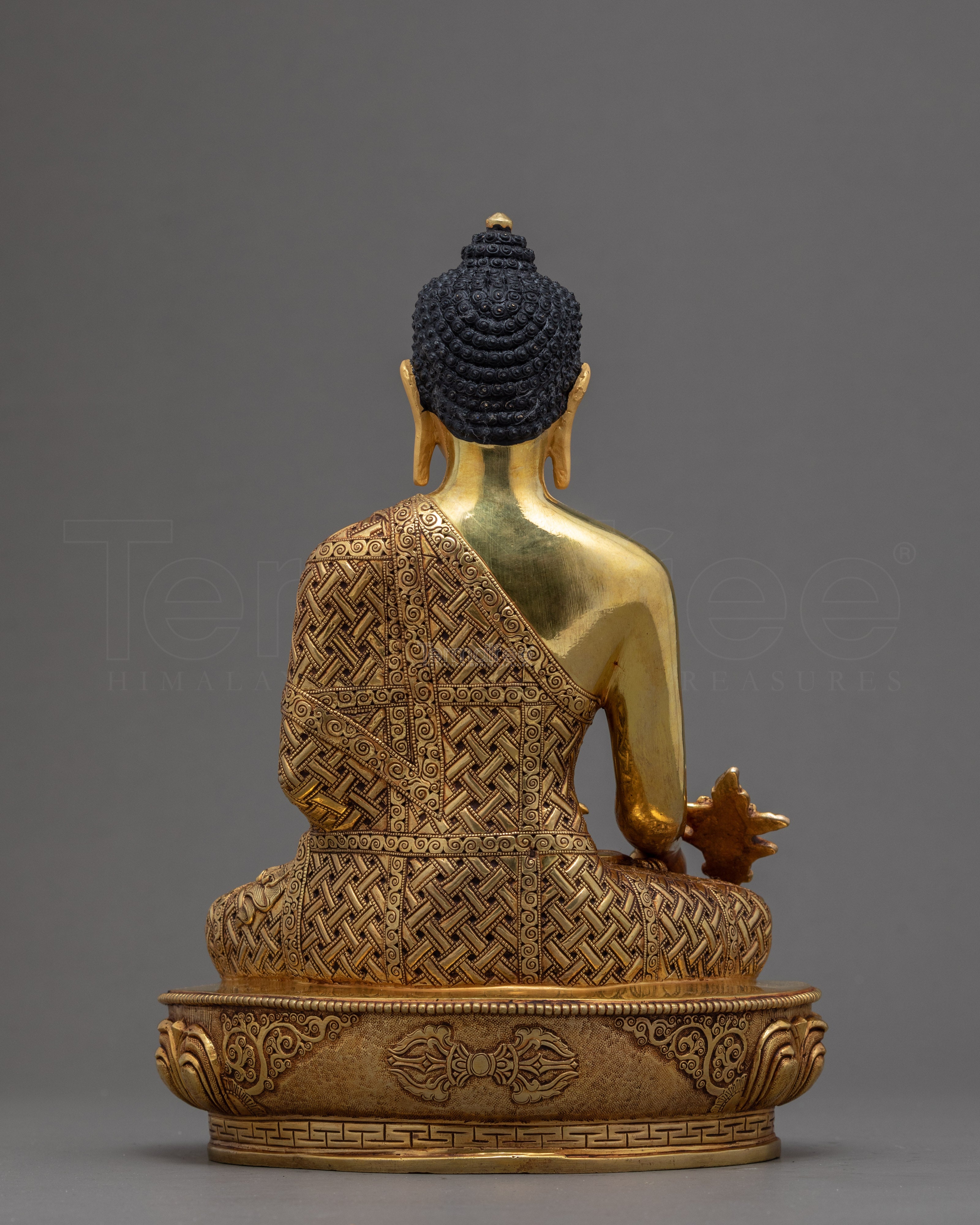 Blue Buddha Medicine Statue | Traditional Healing Buddha Sculpture