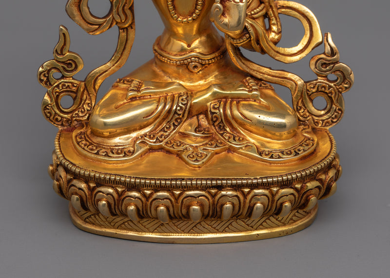 Bodhisattva Manjushri Wisdom Deity Figurine | Guardian of Dharma