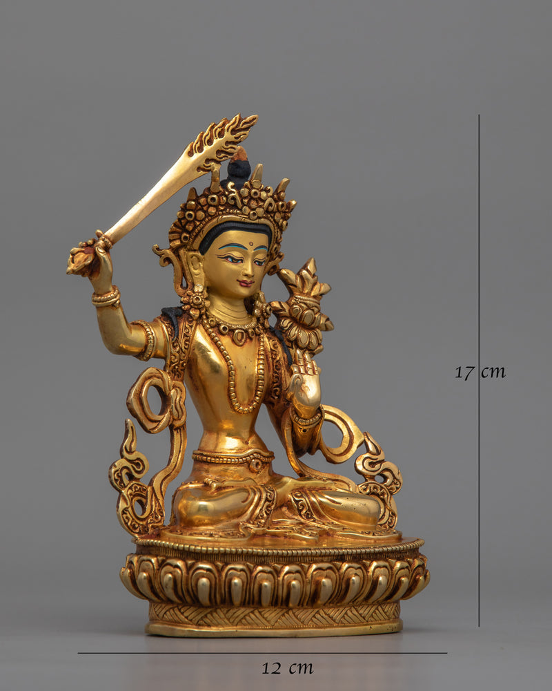 Bodhisattva Manjushri Wisdom Deity Figurine