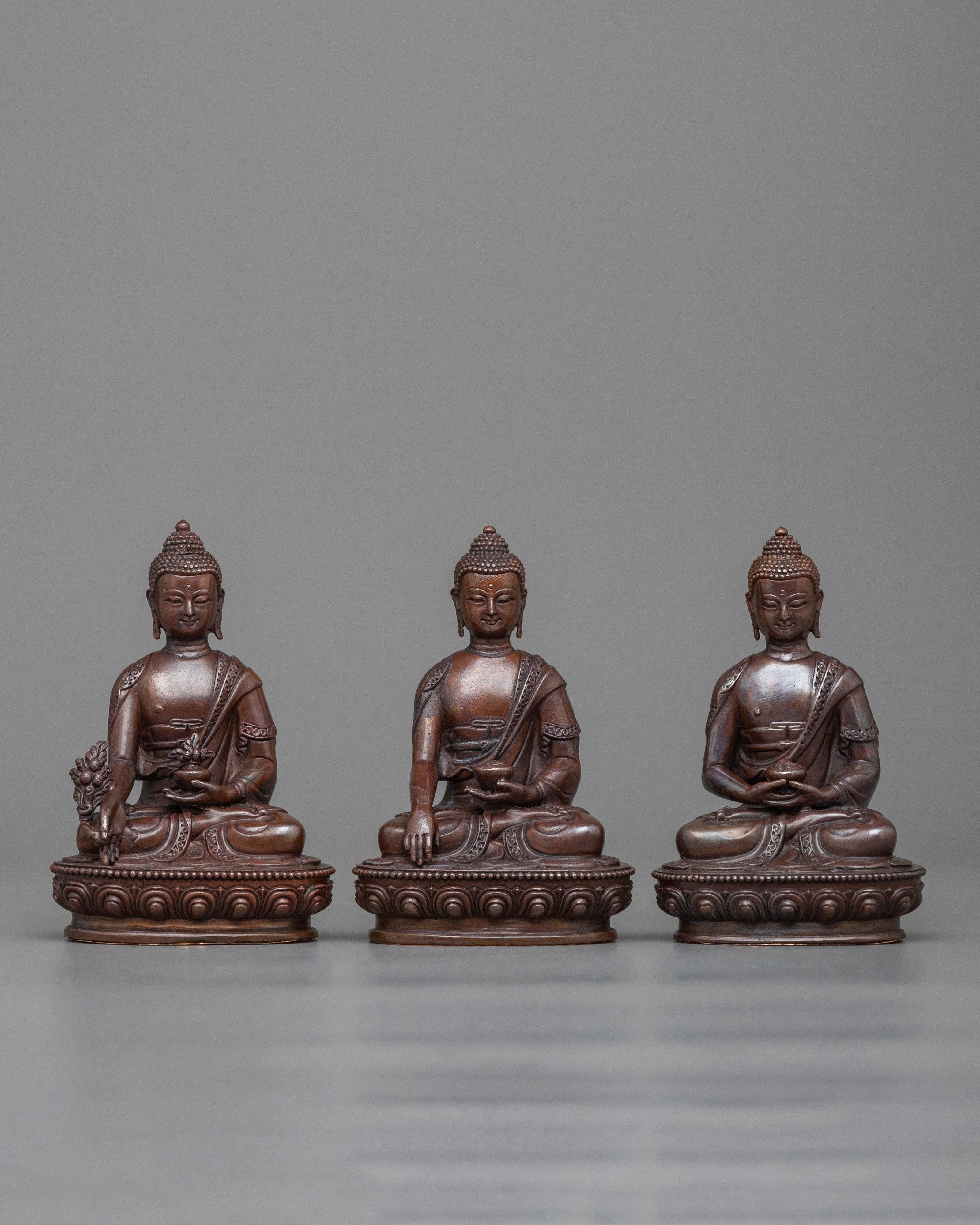 machine made-three-buddha-set