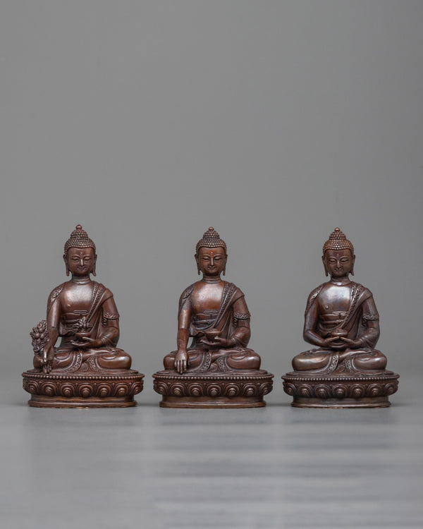 machine made-three-buddha-set