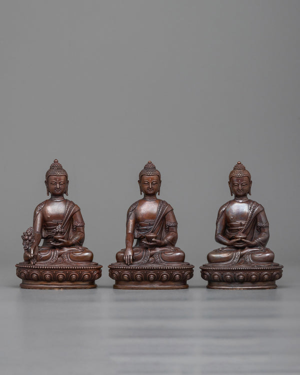 machine made-three-buddha-set