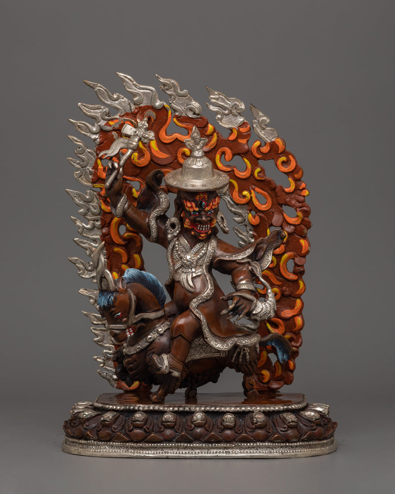 Silver Plated Mahakala 