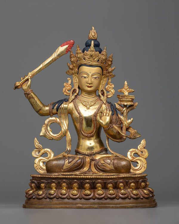 manjushri-bodhisattva-of-wisdom-sculpture