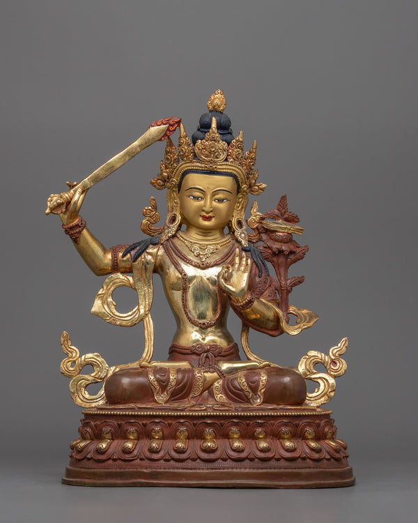 peaceful-manjushri sculpture