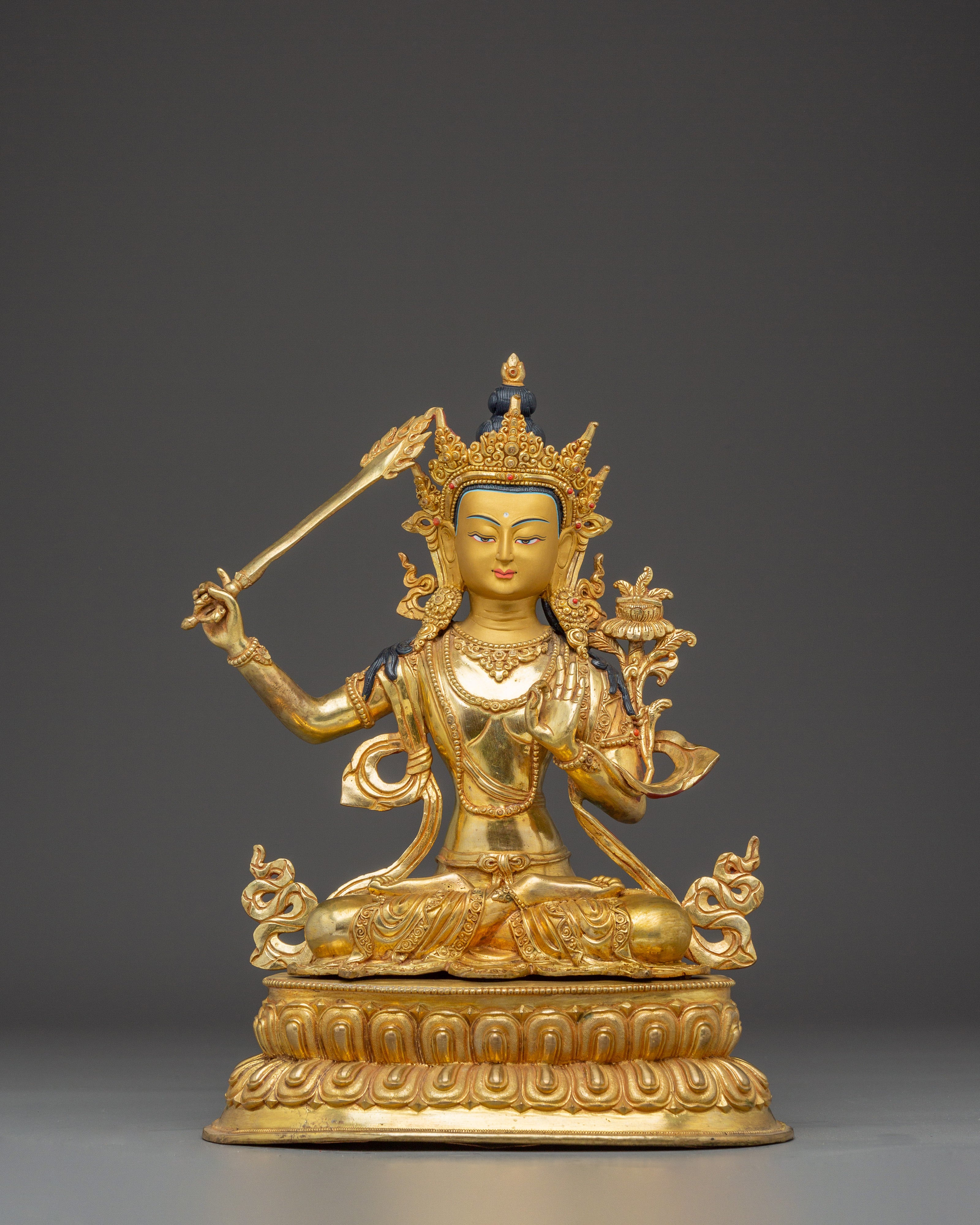 Manjushri Statue: Embodiment of Supreme Wisdom 
