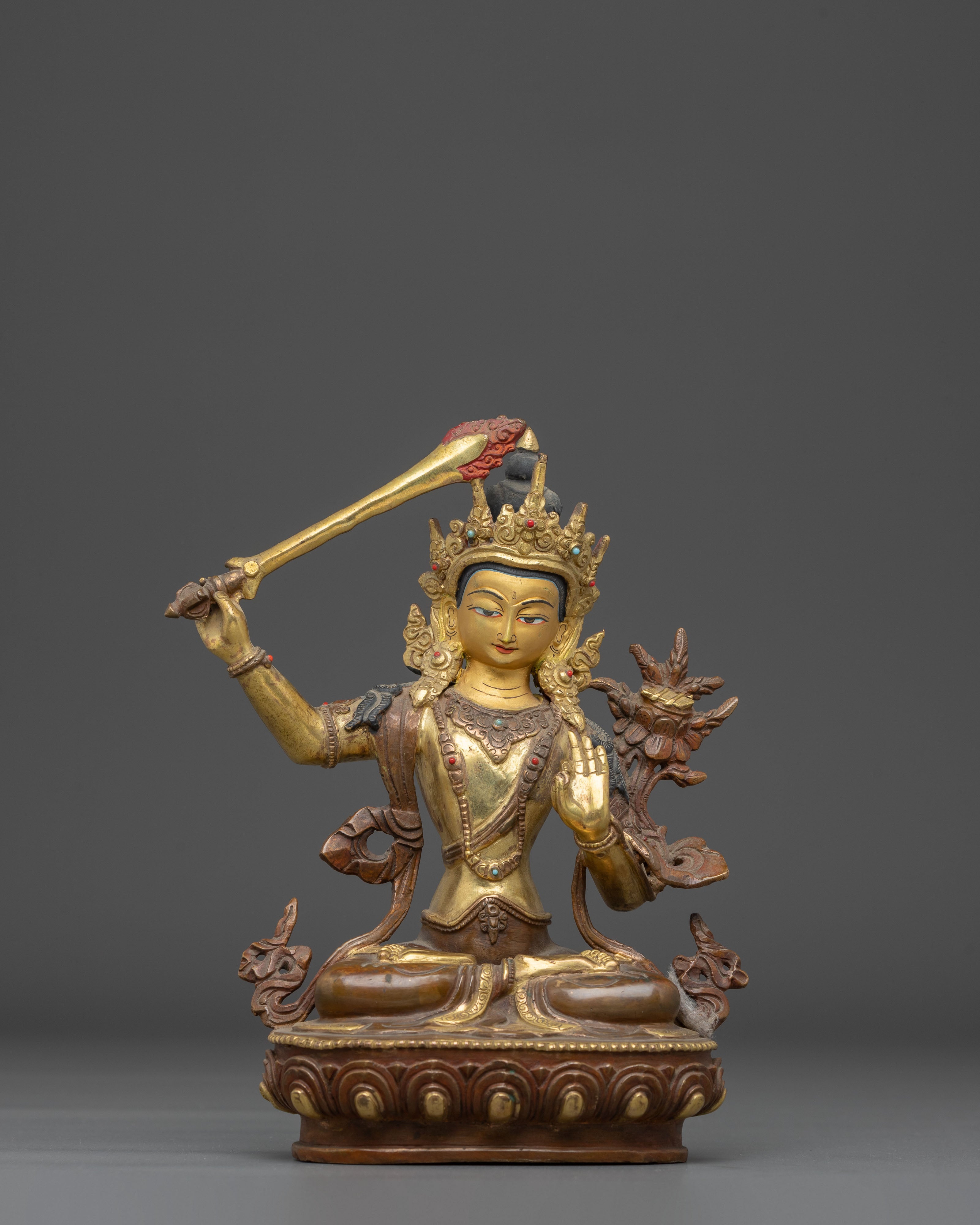 8.5 Inch Manjushri Statue