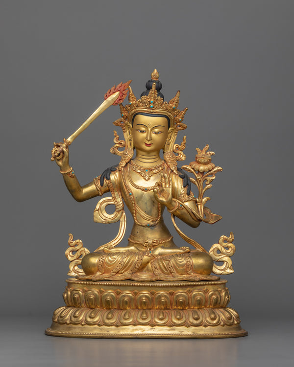 statue-of-tibetan-knowledge-deity-manjushri