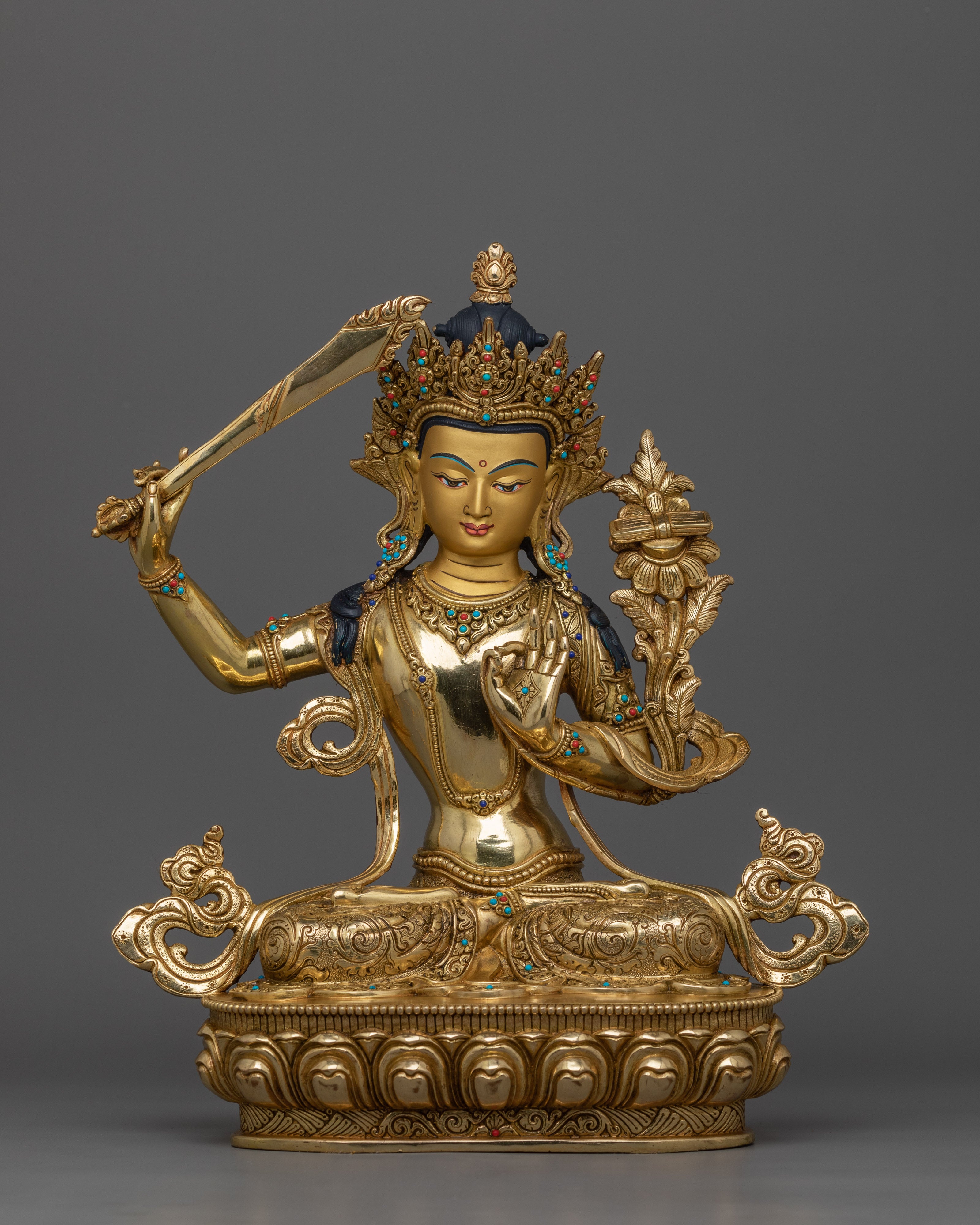 handmade-statue-of-manjushri