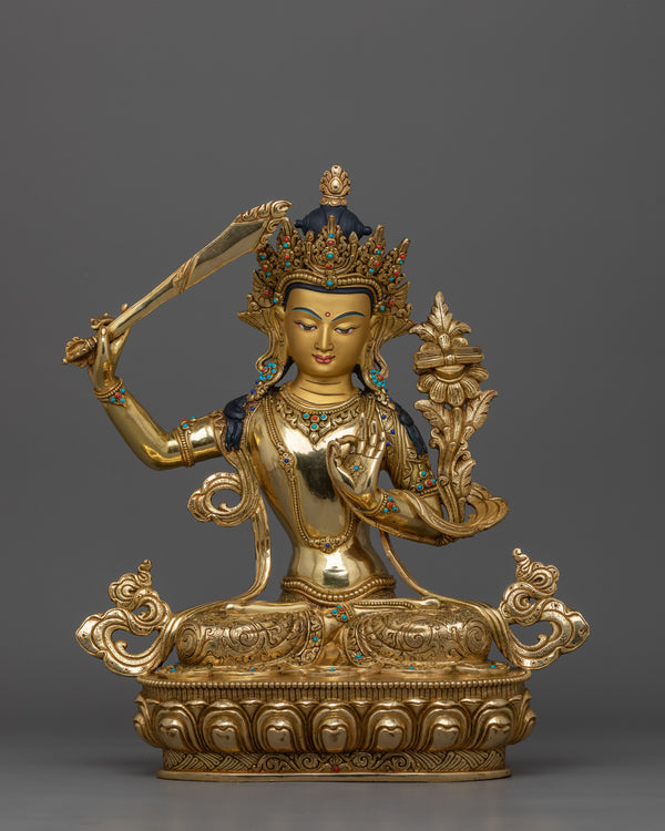 handmade-statue-of-manjushri