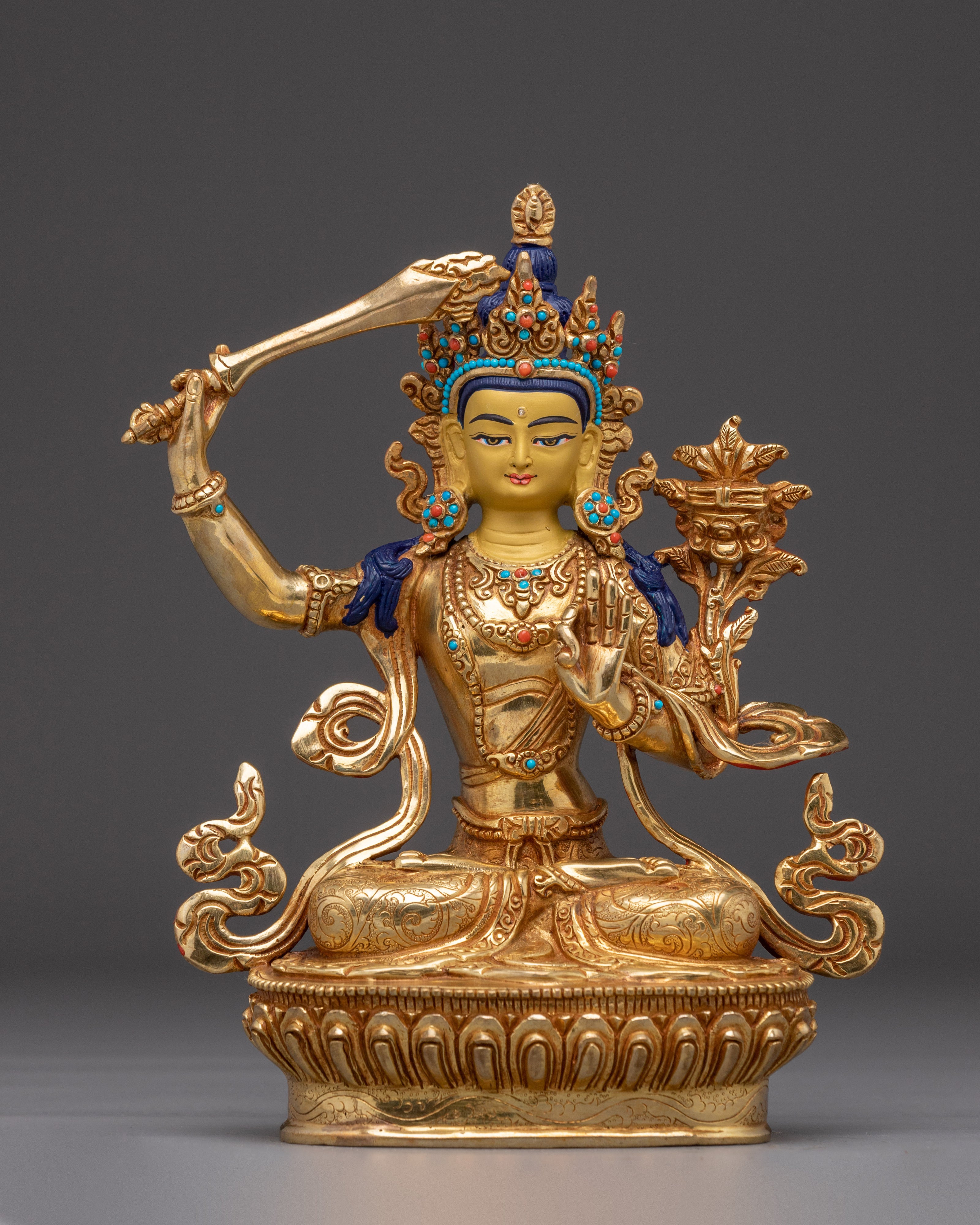 Prajna Bodhisattva Manjushri Sculpture