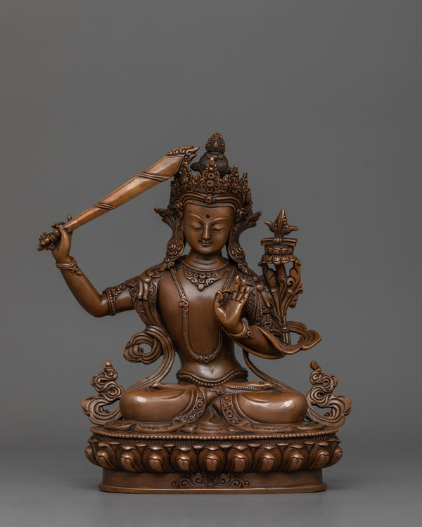 bodhisattva-wisdom-deity-manjushri-statue