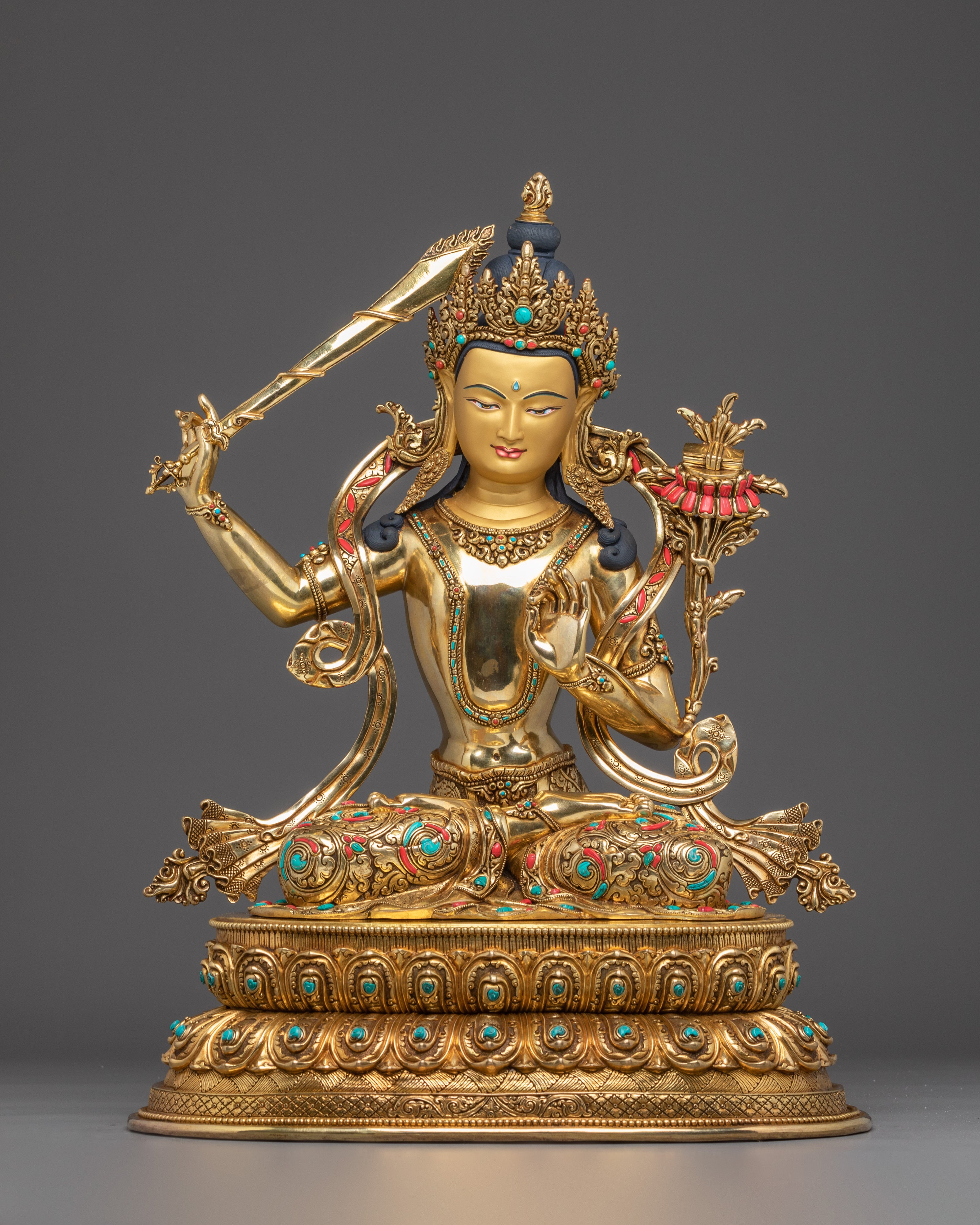 Golden Tibetan Manjushri Art