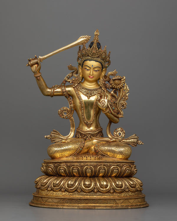tibetan-deity-manjughosa-sculpture