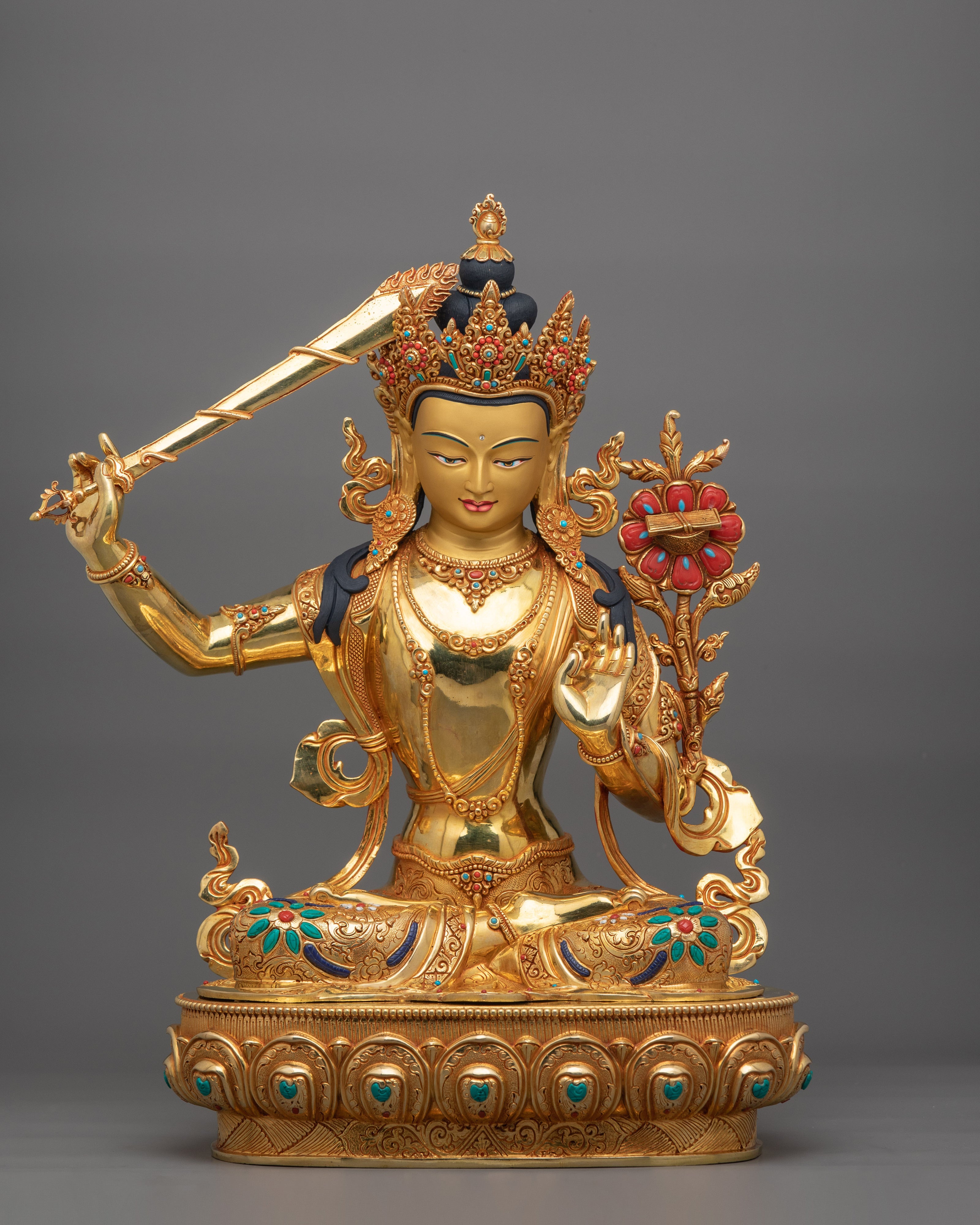 Manjushri With Prajna Khadga 
