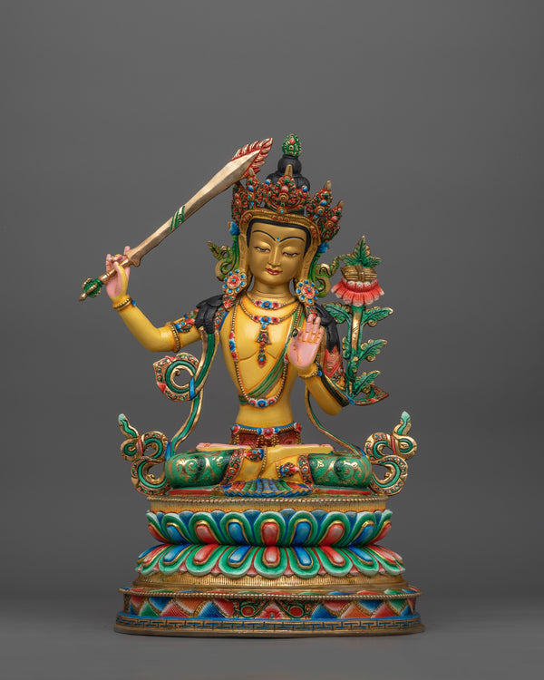 Manjushri with book and sword
